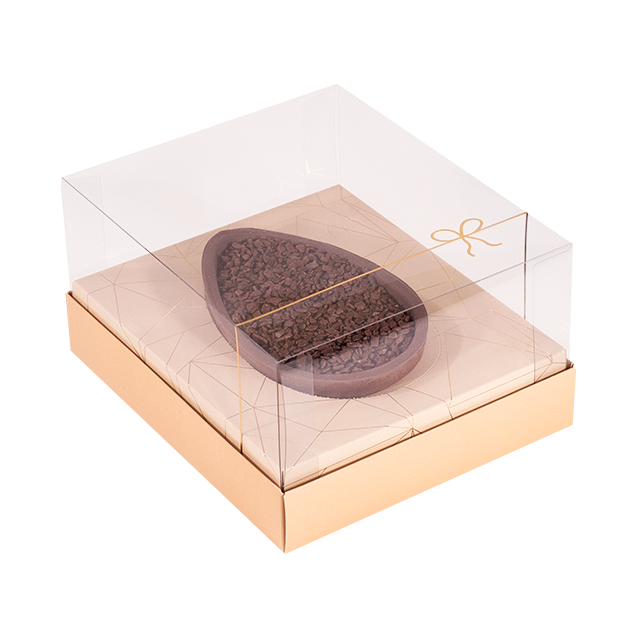 Caixa Ovo de Colher Classic Ajustável 250/350g Caramelo – Páscoa Clássica