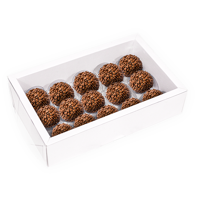 Caixa Alta Com Moldura (15 Doces) Branco