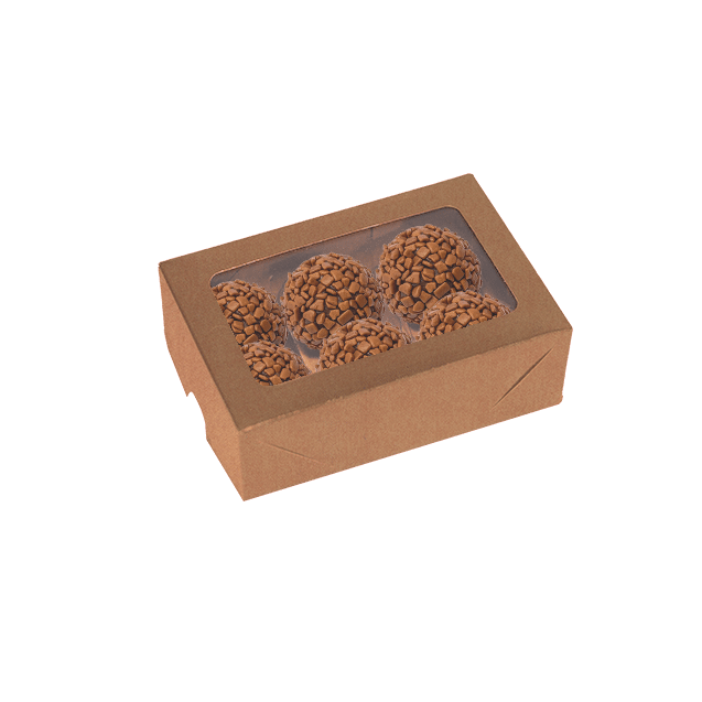 Caixa com Visor 6 Doces Kraft – Kraft