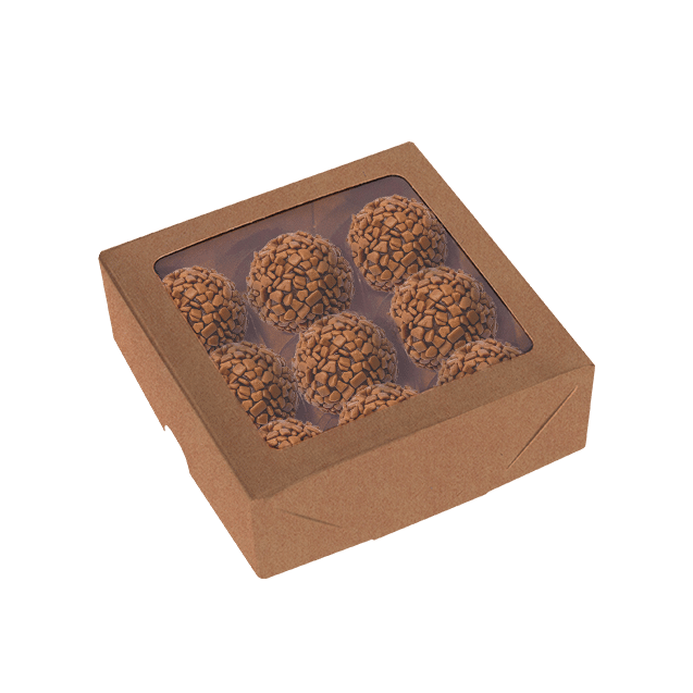 Caixa com Visor 9 Doces Kraft – Kraft