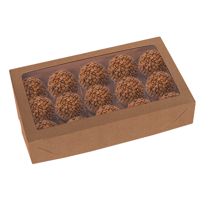 Caixa com Visor 15 Doces Kraft – Kraft