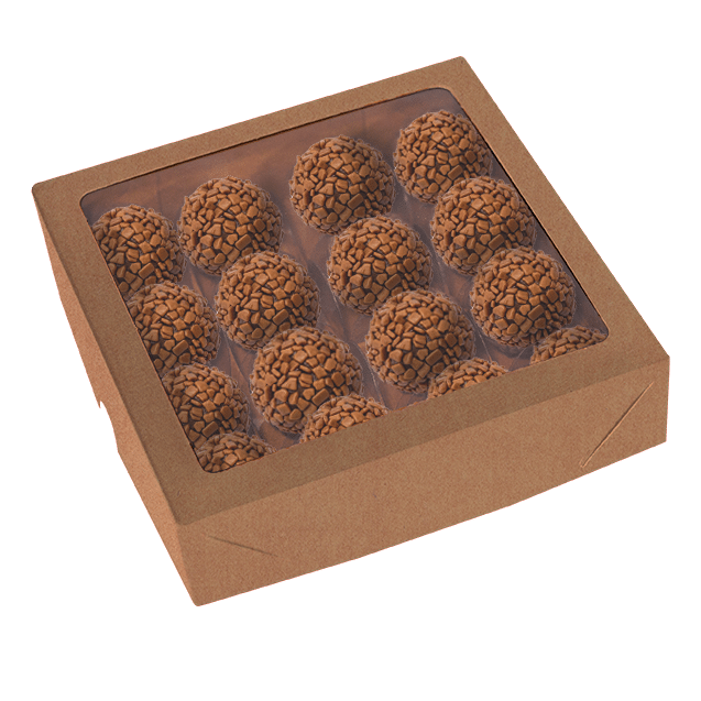 Caixa com Visor 16 Doces Kraft – Kraft