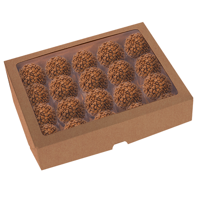 Caixa com Visor 20 Doces Kraft – Kraft