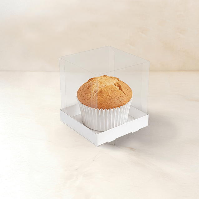 Caixa Essencial com Tampa Transparente 12x12x12 Branca – Branco