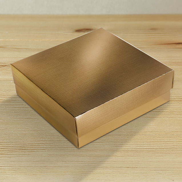 Mini Caixa Quadrada G Laminada Ouro – Laminados