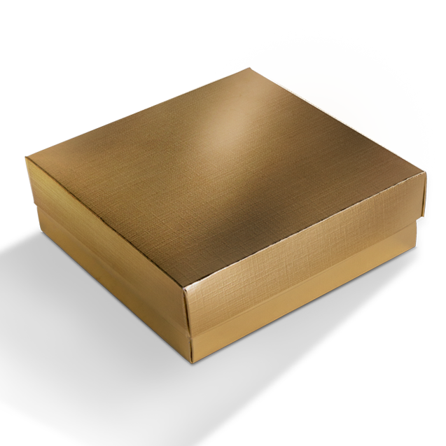 Mini Caixa Quadrada Laminada Ouro G