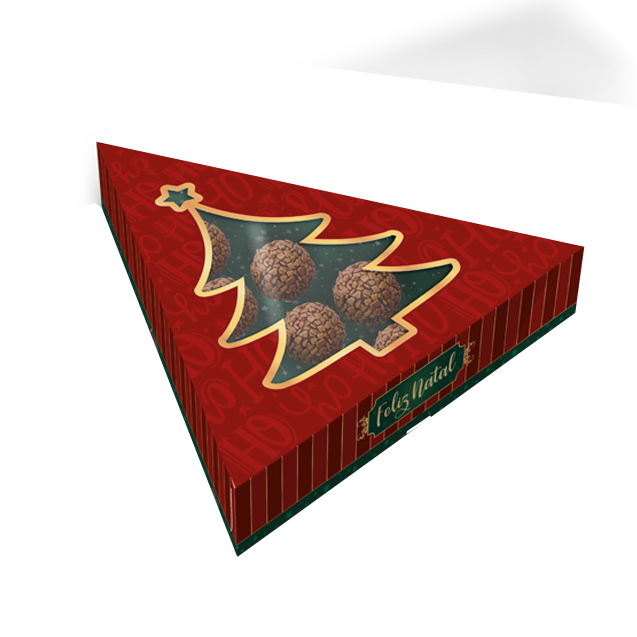Caixa Arvore com Visor 10 Doces