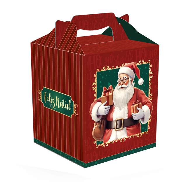 Caixa Mini Panetone Maleta com Alça