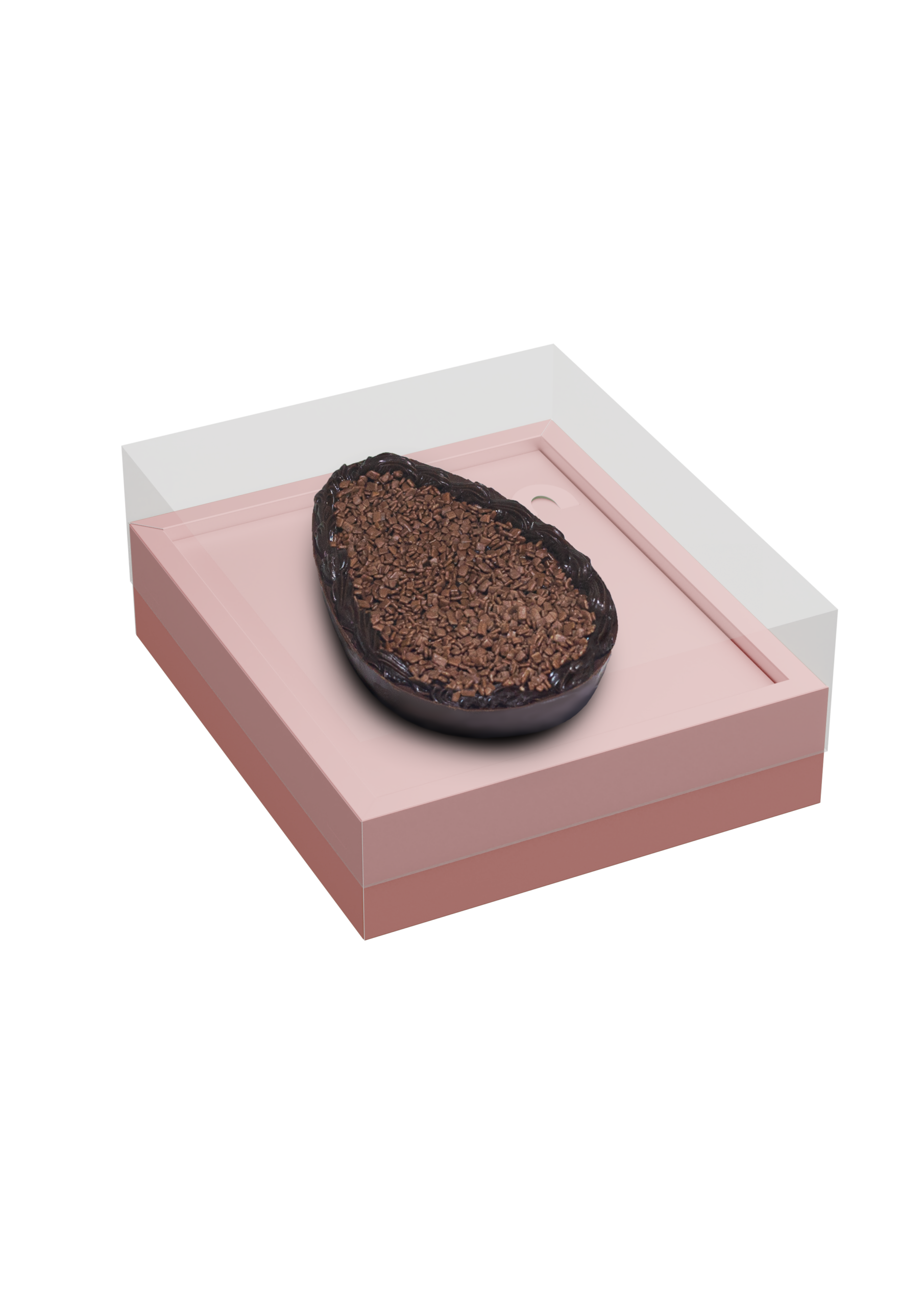 Caixa para Ovo de Colher com Moldura Ajustável 250/350g Rosé