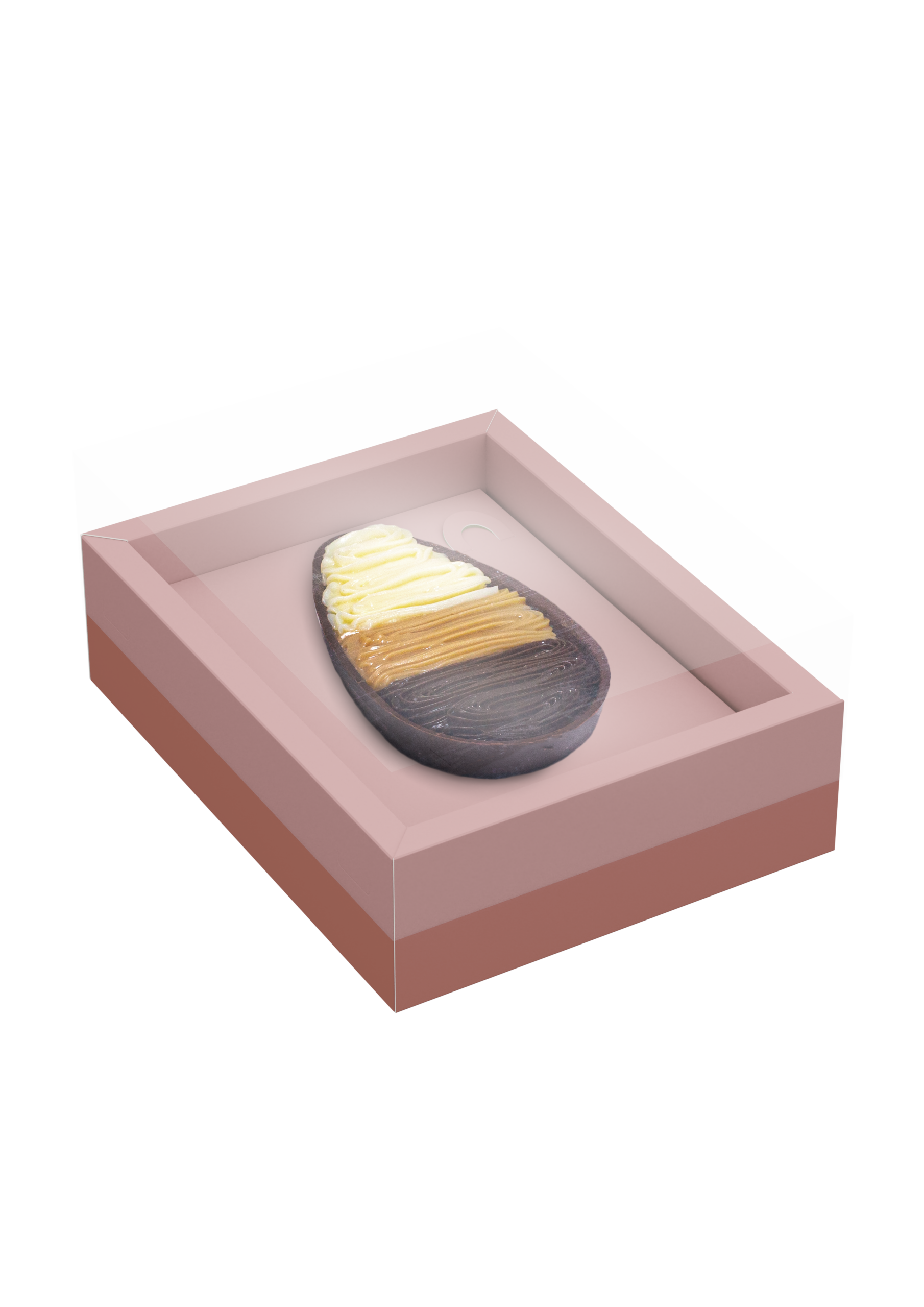 Caixa para Ovo de Colher com Moldura Ajustável 150/250g Rosé