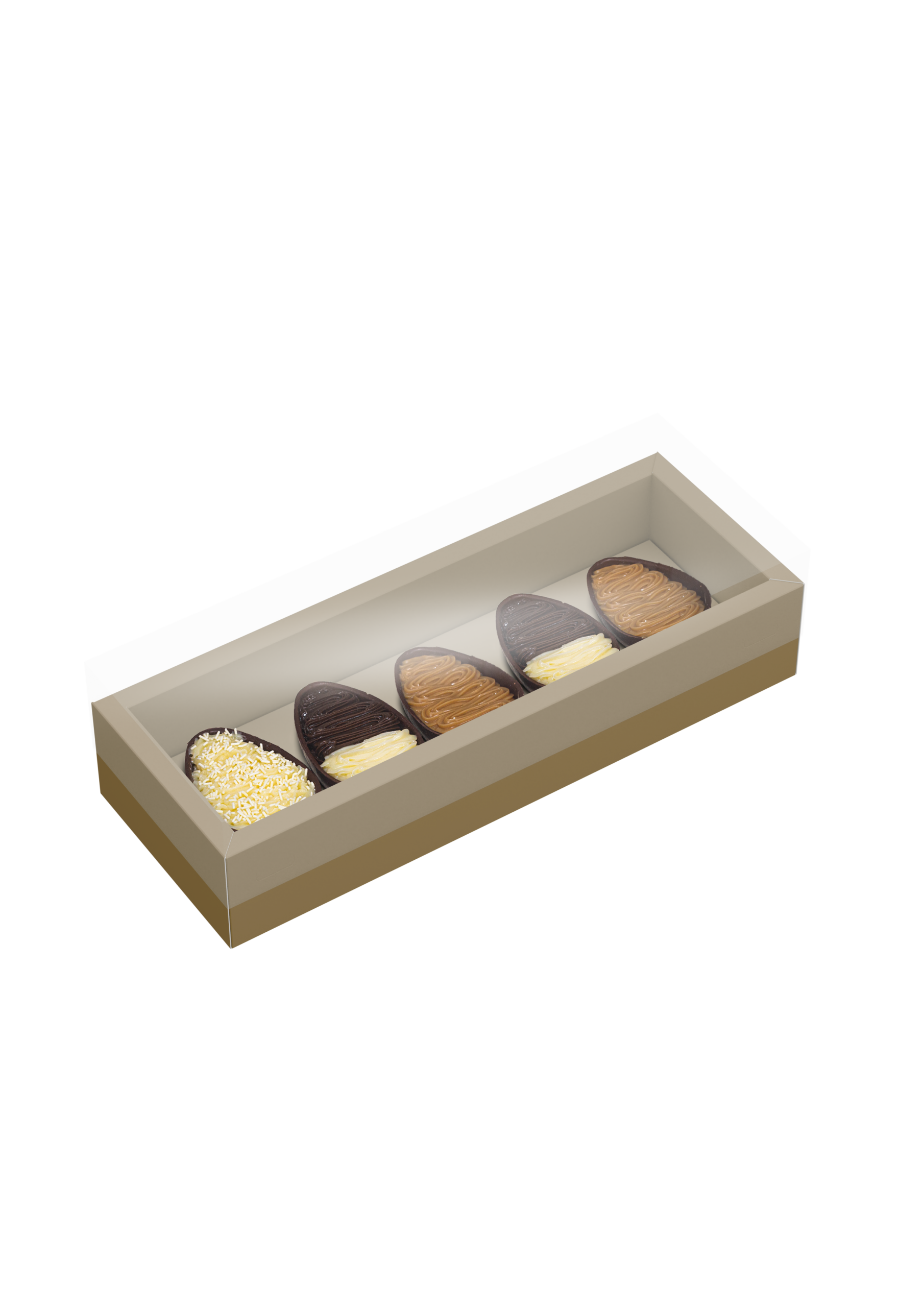 Caixa com Moldura 5x50g Ouro