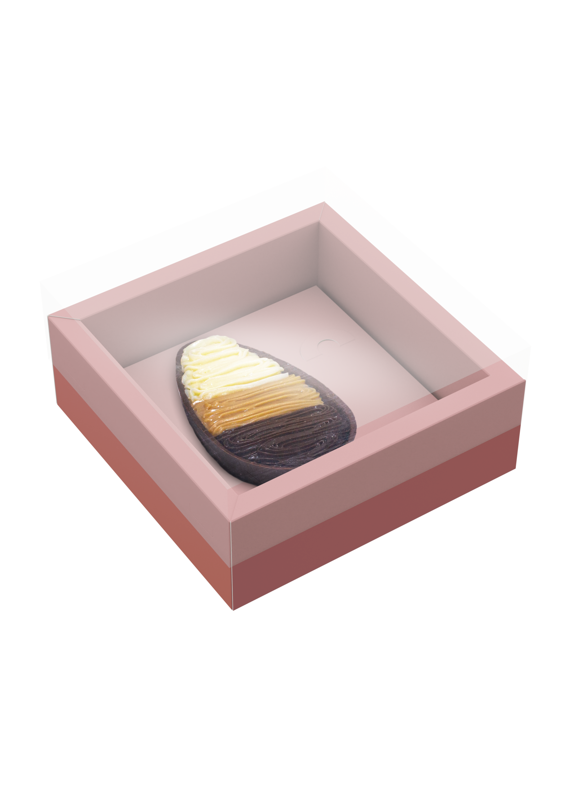 A Caixa para Ovo de Colher com Moldura Ajustável 100g/150g Rosé