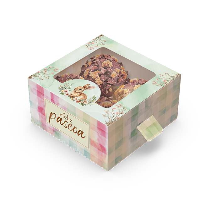 Caixa 4 Doces Gaveta com Visor