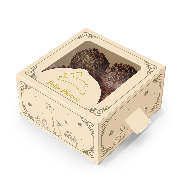 Caixa 4 Doces Gaveta com Visor