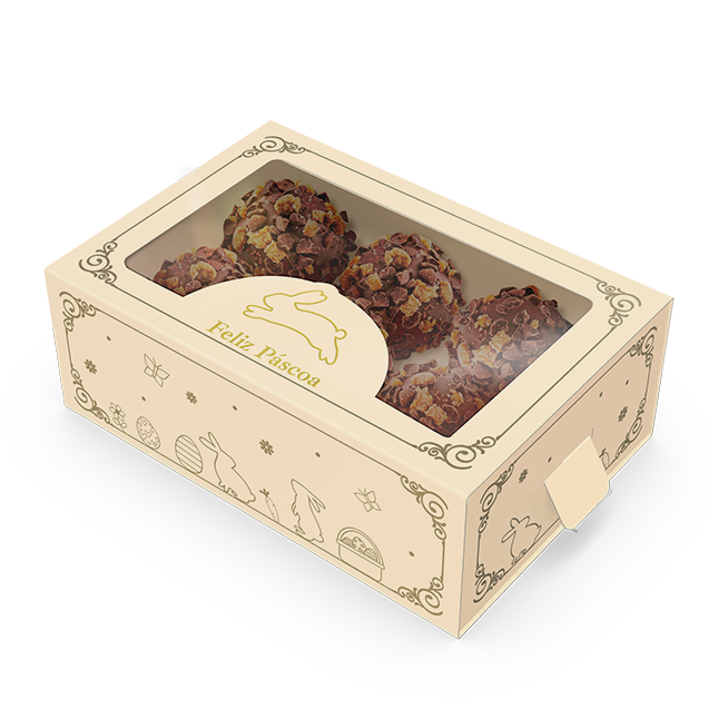 Caixa 6 Doces Gaveta com Visor