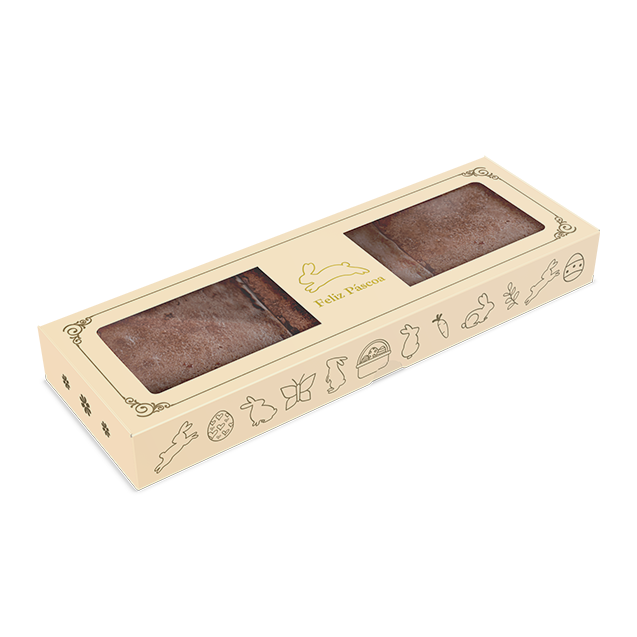 Caixa para 03 Brownies