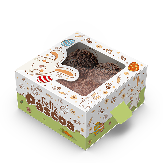 Caixa 4 Doces Gaveta com Visor