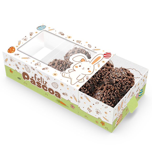 Caixa 6 Doces Gaveta com Visor