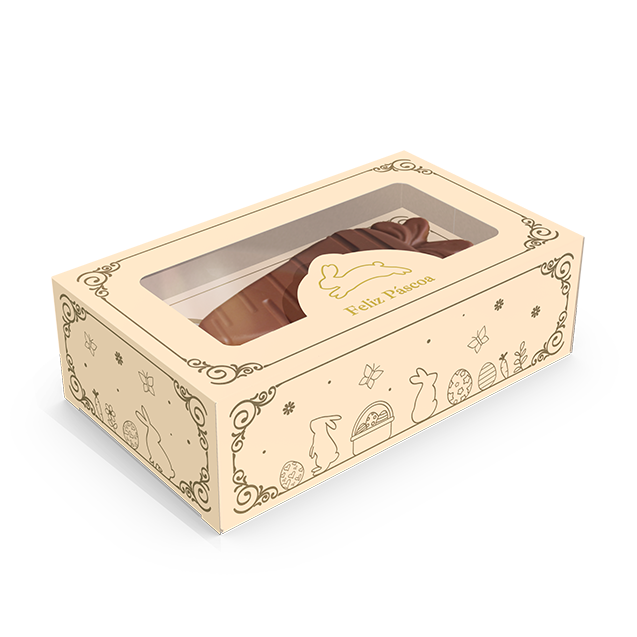 CAIXA GAVETA P/ 3 MINI OVOS 50G OU CENOURA DE CHOCOLATE