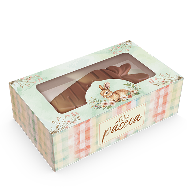 CAIXA GAVETA P/ 3 MINI OVOS 50G OU CENOURA DE CHOCOLATE