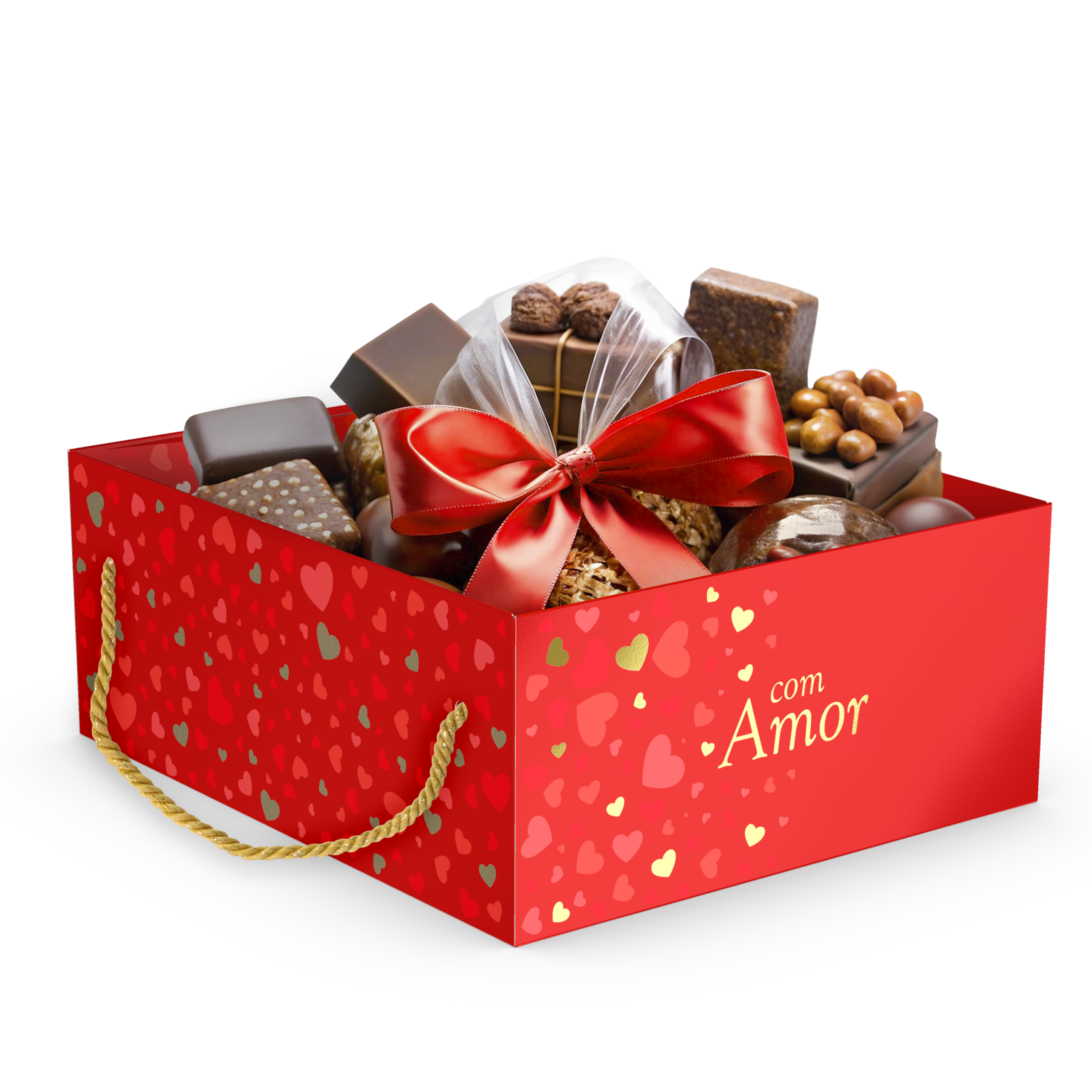 CESTA QUADRADA COM ALÇA