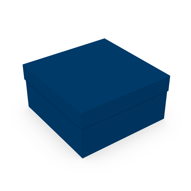 Caixa Presente Quadrada P – Azul