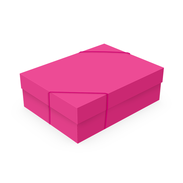 Caixa Presente Retangular Com Elástico P Rosa – Rosa