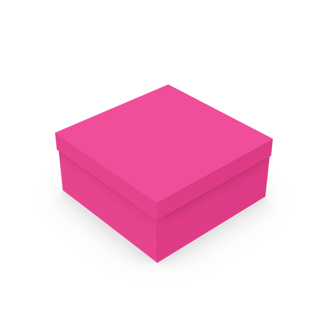 Caixa Presente Quadrada M Rosa – Rosa