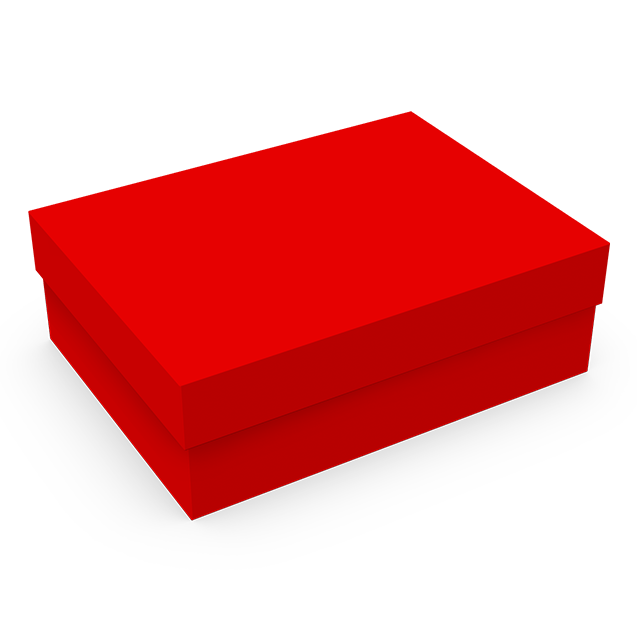 Caixa Petit Retangular M Vermelha – Vermelho
