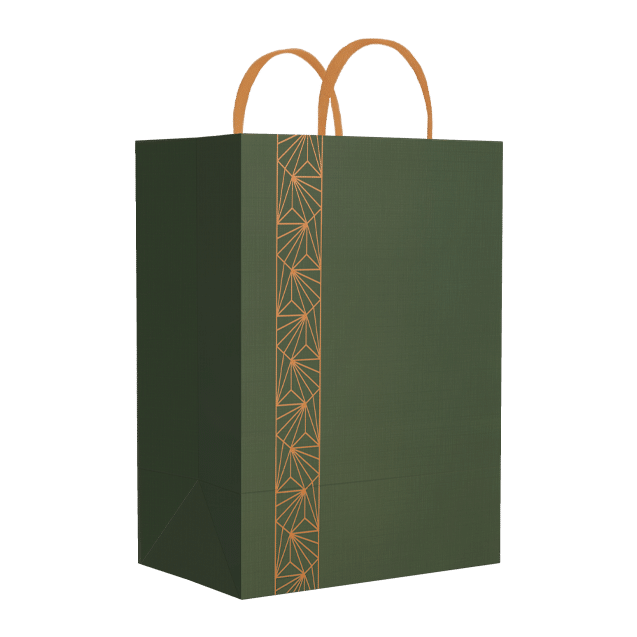 Sacola PP – Verde e Bronze
