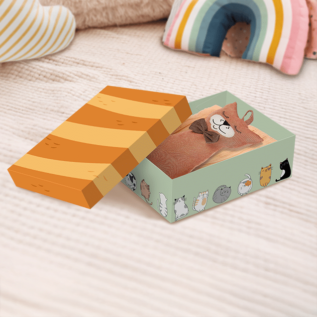Caixa Petit Retangular M – Gatos Fofos
