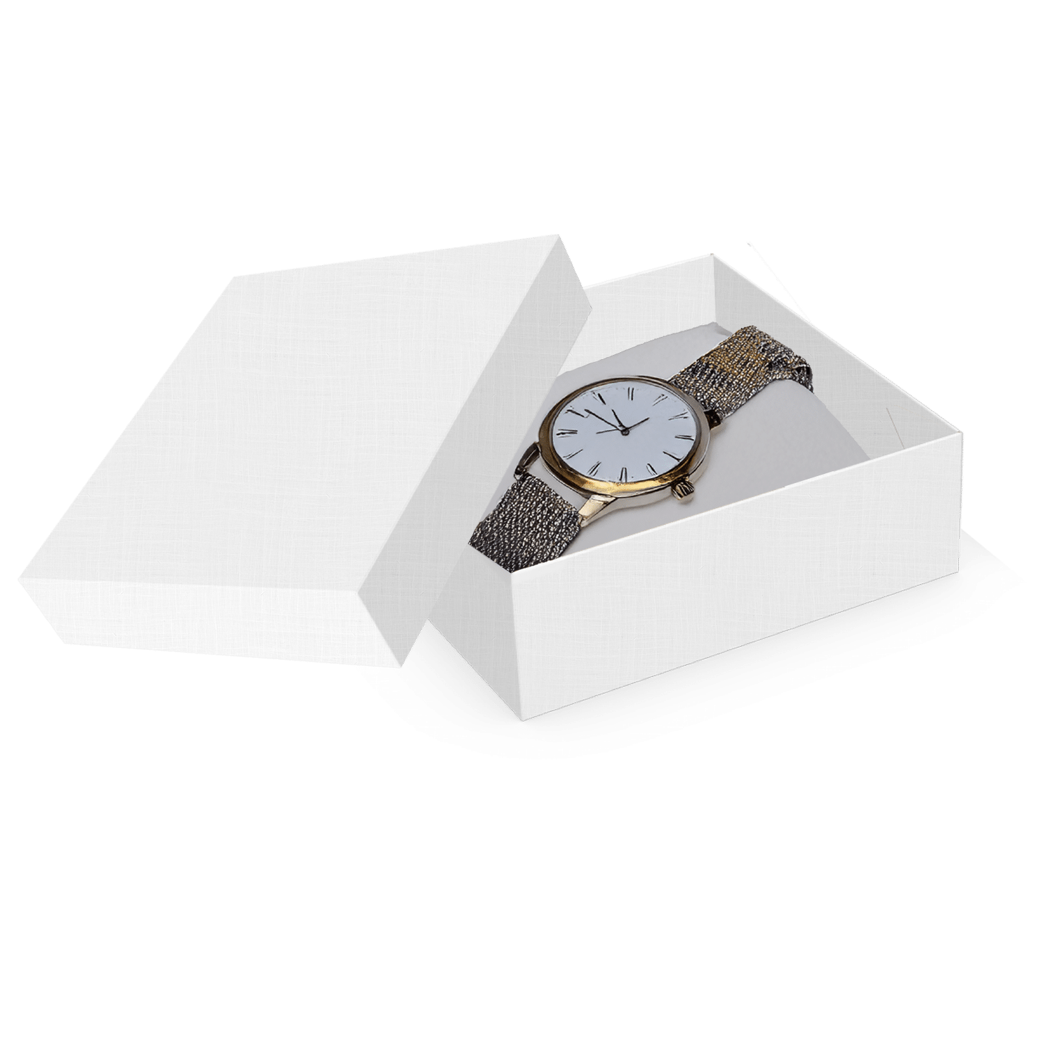 Mini Caixa Quadrada P Branca  – Branco