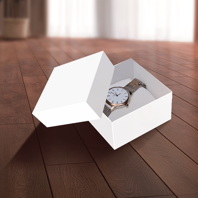 Mini Caixa Quadrada P Branca  – Branco