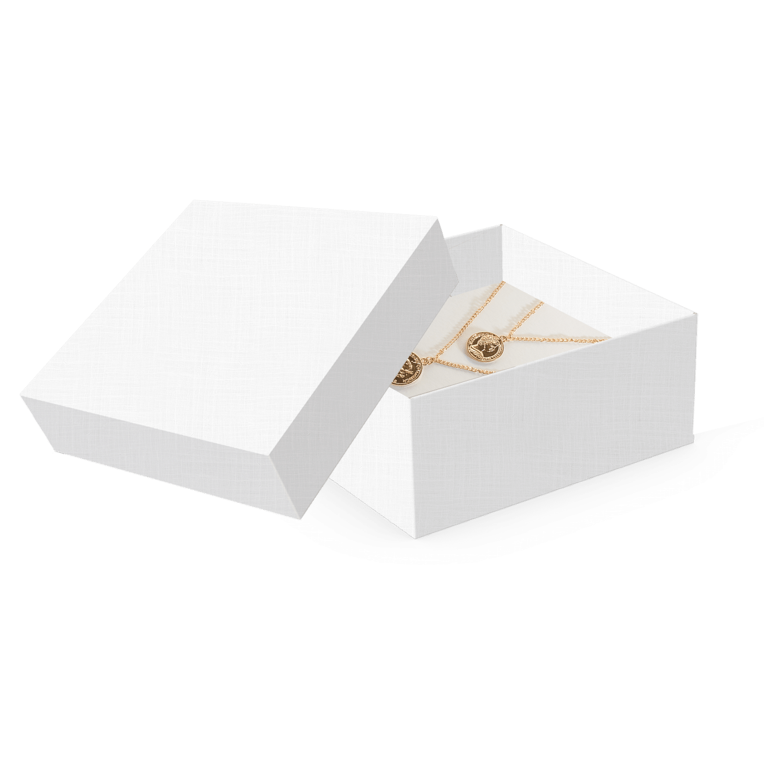 Mini Caixa Quadrada M Branca  – Branco