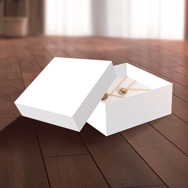 Mini Caixa Quadrada M Branca  – Branco