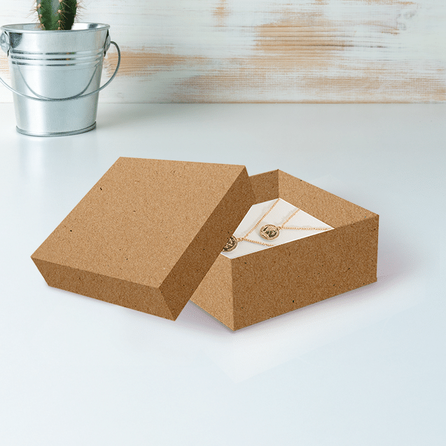 Mini Caixa Quadrada M Kraft