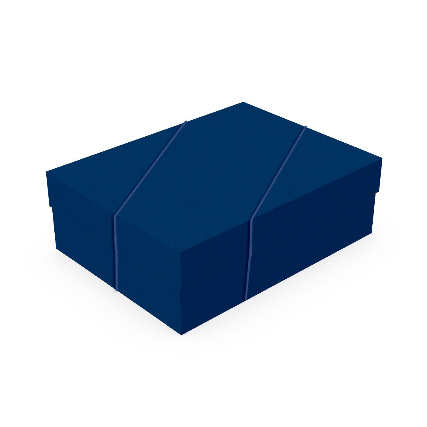 Caixa Presente Retangular com Elástico P – Azul