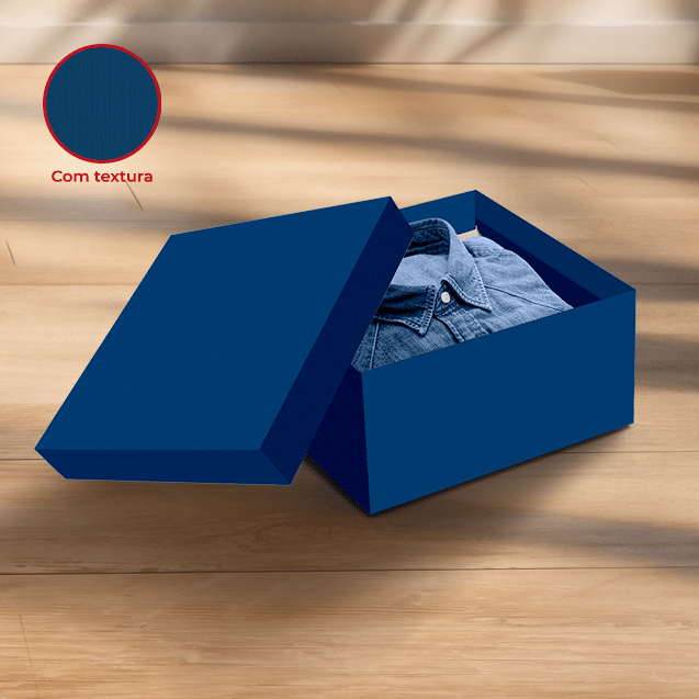 Caixa Presente Quadrada P – Azul