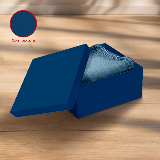 Caixa Presente Quadrada M – Azul