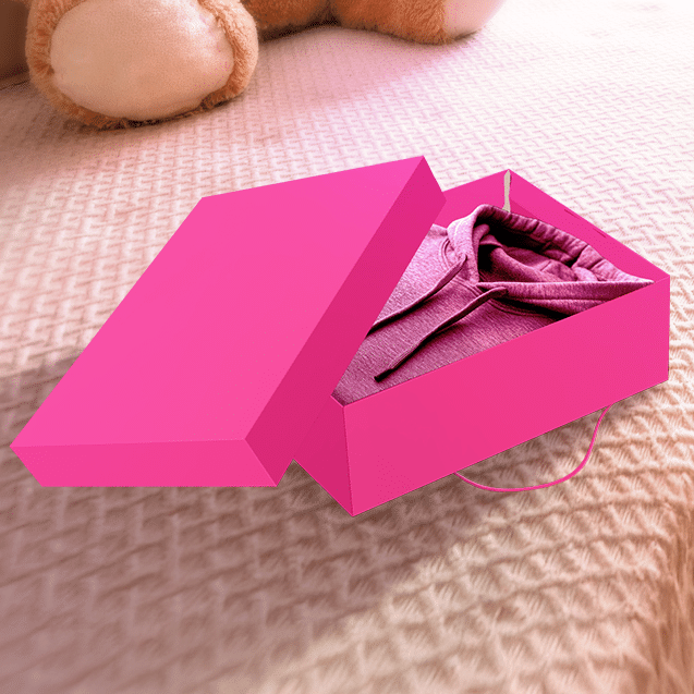 Caixa Presente Retangular Com Elástico P Rosa – Rosa