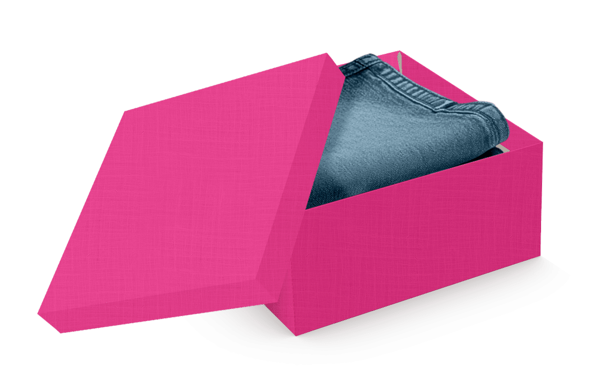 Caixa Presente Quadrada M Rosa – Rosa