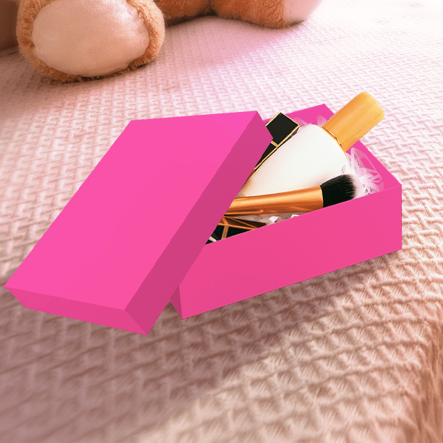 Caixa Petit Retangular M Rosa – Rosa