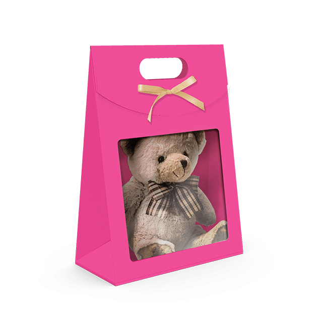 Maleta com Visor e Fita Rosa – Rosa