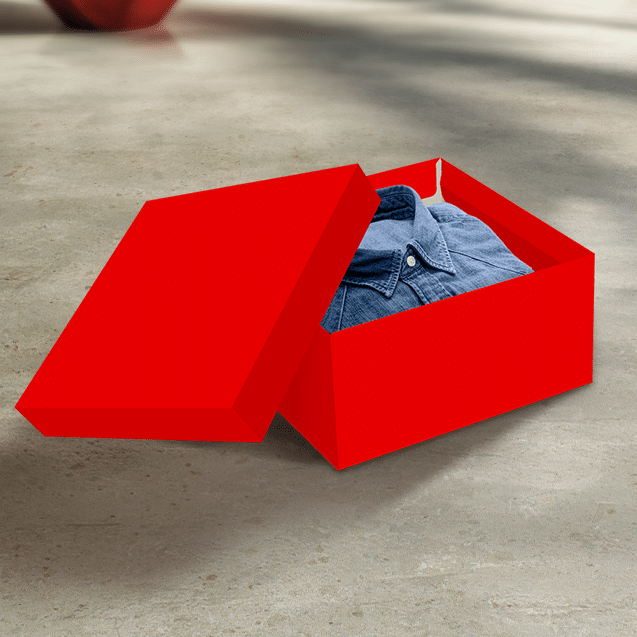 Caixa Presente Quadrada P Vermelha – Vermelho