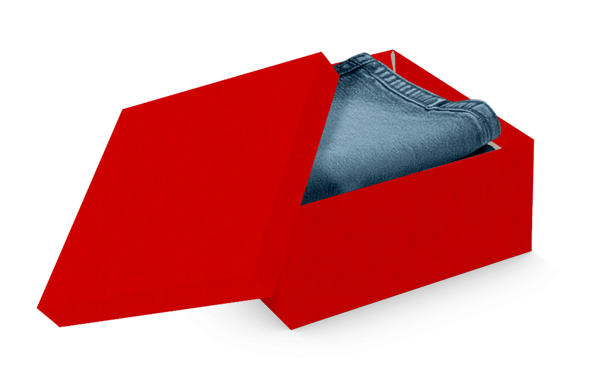 Caixa Presente Quadrada M Vermelha – Vermelho