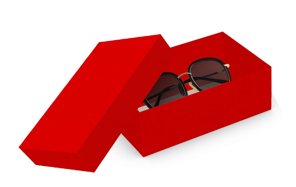 Caixa Petit Retangular P Vermelha – Vermelho