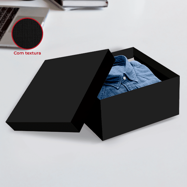 Caixa Presente Quadrada P – Preto