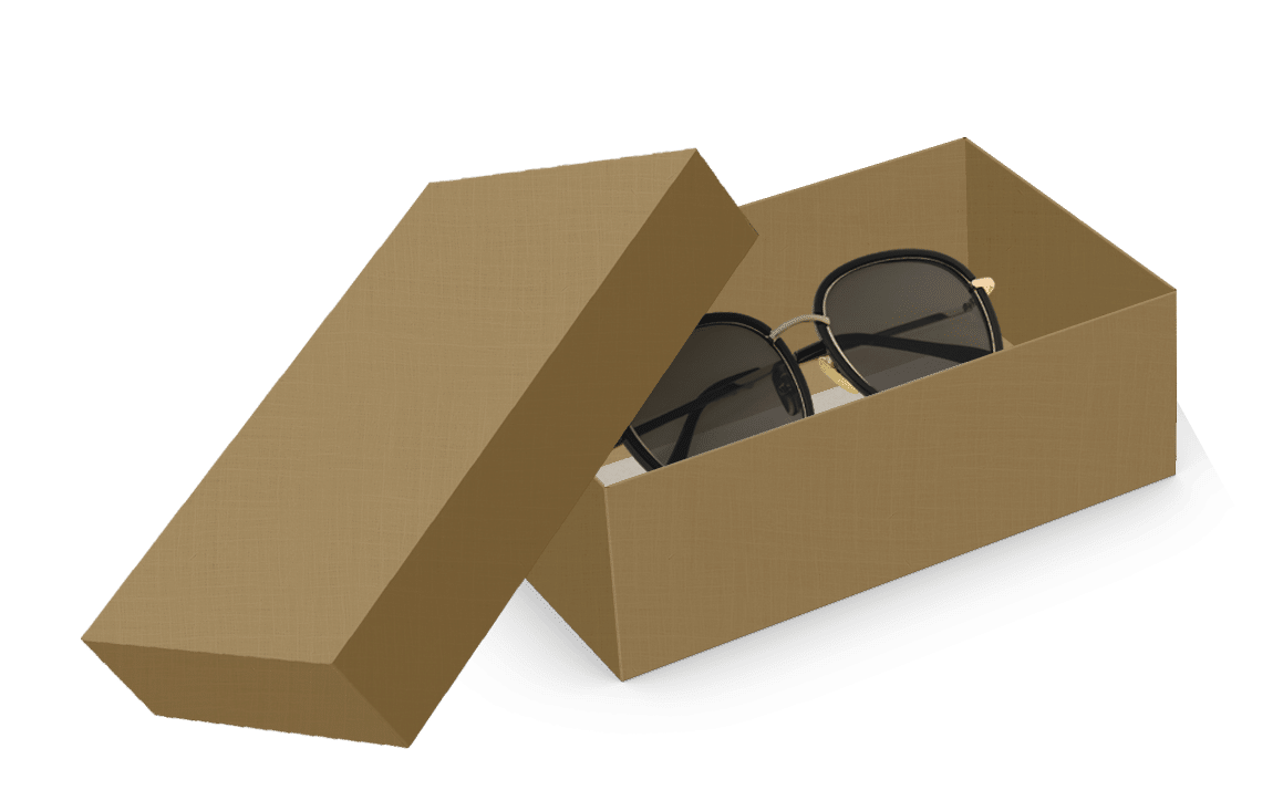 Caixa Petit Retangular P Dourada – Dourado