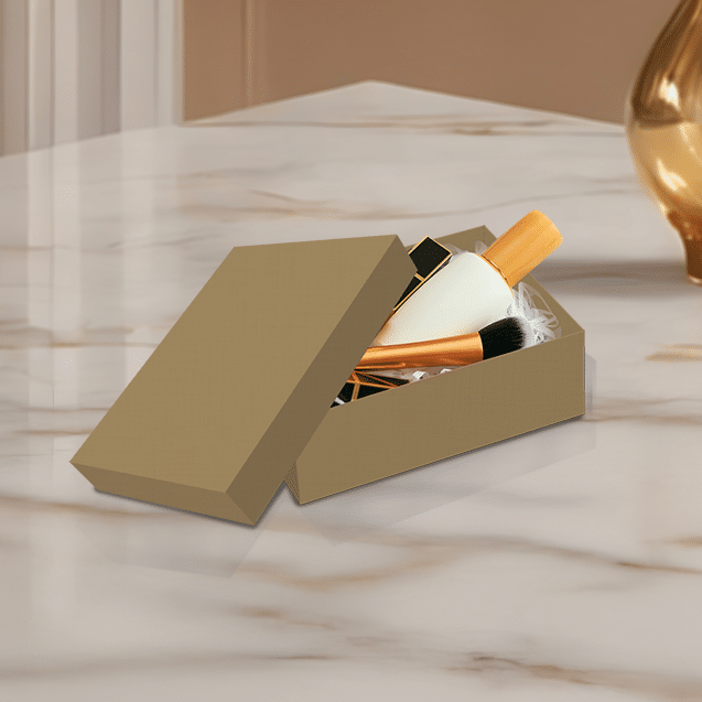 Caixa Petit Retangular M Dourada – Dourado