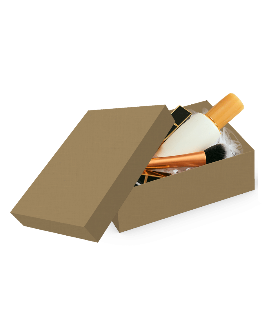 Caixa Petit Retangular M Dourada – Dourado